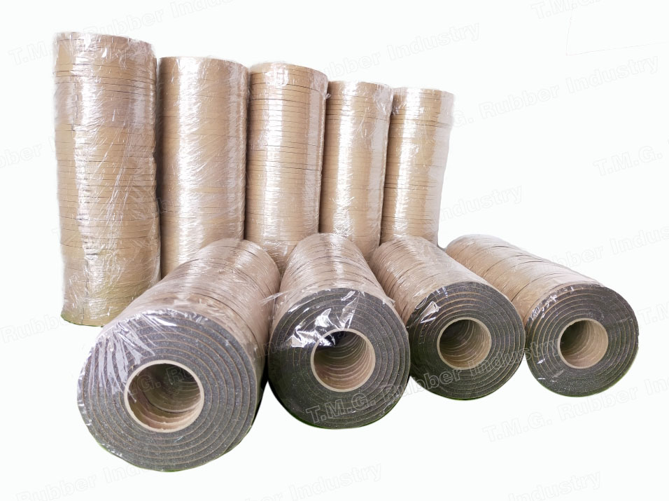 แผ่นฟองน้ำ PU ติดเทปกาว สินค้าตัดตาม Specification ของลูกค้า