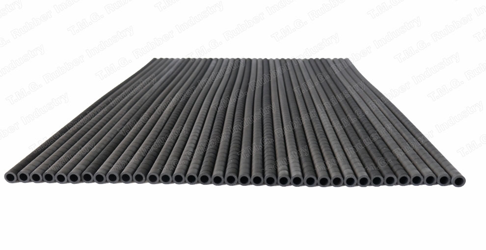 ท่อยาง EPDM เสริมผ้าใบ 1 ชั้น ลายพันผ้า หรือ EPDM Rubber Tube add 1 layer of canvas