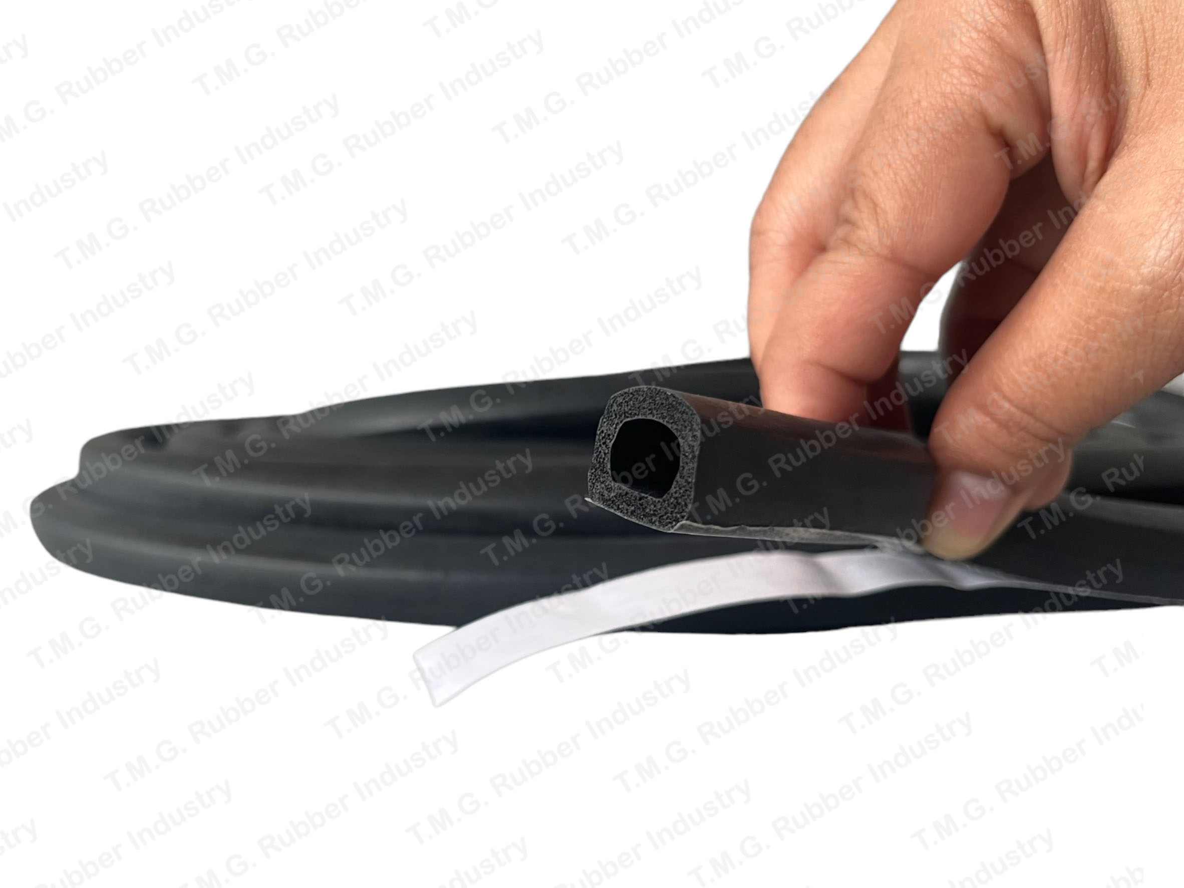 EPDM Rubber Sponge D – Prefile หรือ ซีลยางฟองน้ำ EPDM ( ติดกาว 1 ด้าน )