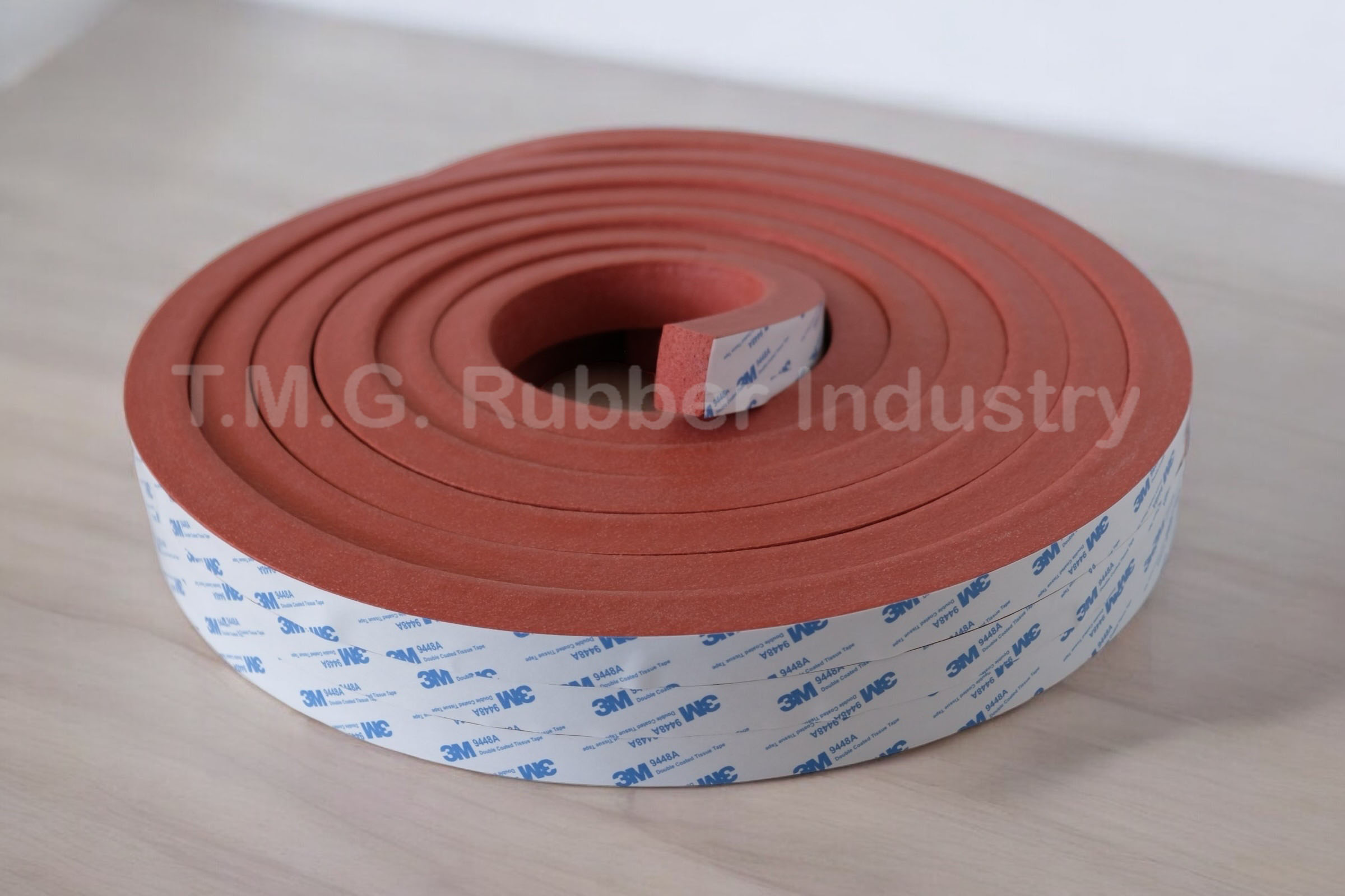 Silicone Rubber Sponge หรือ ซีลยางสี่เหลี่ยมฟองน้ำ Silicone ( ติดเทปกาว )